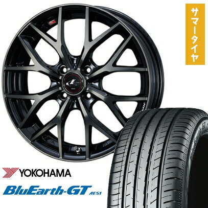 【取付対象】195/45R16 夏タイヤ ホイール4本セット YOKOHAMA ブルーアース GT AE51 (4/100車用) WEDS レオニス MX 16インチ【送料無料】