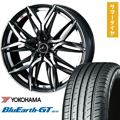 【取付対象】215/40R18 夏タイヤ ホイール4本セット プリウス YOKOHAMA ブルーアース GT AE51 WEDS レオニス LM 18インチ【送料無料】