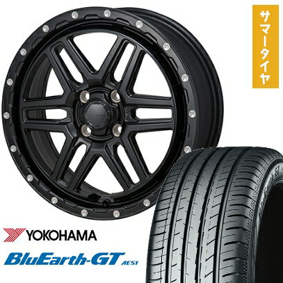 【取付対象】195/50R16 夏タイヤ ホイール4本セット YOKOHAMA ブルーアース GT AE51 (4/100車用) MONZA HI-BLOCK エルデ 16インチ【送料無料】