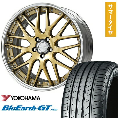 【取付対象】235/40R19 夏タイヤ ホイール4本セット YOKOHAMA ブルーアース GT AE51 (5/114車用) WORK ランベック LM1 19インチ【送料無料】