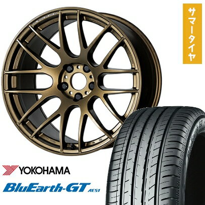 【取付対象】215/40R18 夏タイヤ ホイール4本セット YOKOHAMA ブルーアース GT AE51 (5/100車用) WORK エモーション M8R 18インチ【送料無料】