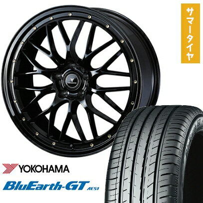 【取付対象】225/35R19 夏タイヤ ホイール4本セット YOKOHAMA ブルーアース GT AE51 (5/114車用) WEDS ノヴァリス アセット M1 19インチ【送料無料】