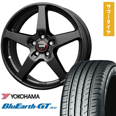 【取付対象】205/65R16 夏タイヤ ホイール4本セット YOKOHAMA ブルーアース GT AE51 (5/114車用) MOMO ファイブ 16インチ【送料無料】