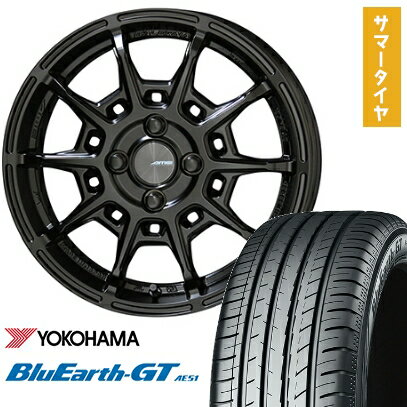 【取付対象】195/55R16 夏タイヤ ホイール4本セット YOKOHAMA ブルーアース GT AE51 (4/100車用) KYOHO ガレルナ レフィーノ 16インチ【送料無料】