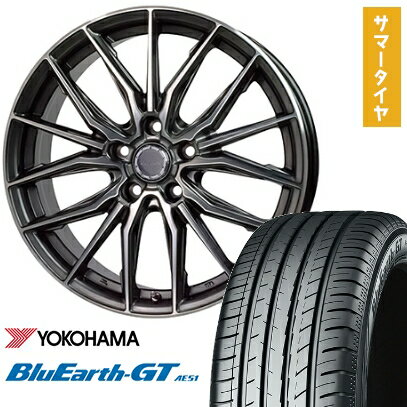 【取付対象】245/40R19 夏タイヤ ホイール4本セット YOKOHAMA ブルーアース GT AE51 (5/114車用) ホットスタッフ プレシャス アストM4 19インチ【送料無料】