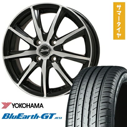 【取付対象】175/65R14 夏タイヤ ホイール4本セット YOKOHAMA ブルーアース GT AE51 (4/100車用) BIGWAY B-WIN ヴェノーザ9 14インチ【送料無料】