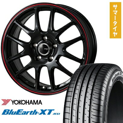 【取付対象】215/60R17 夏タイヤ ホイール4本セット YOKOHAMA ブルーアース XT AE61 (5/114車用) MONZA JPスタイル ジェファ 17インチ【送料無料】