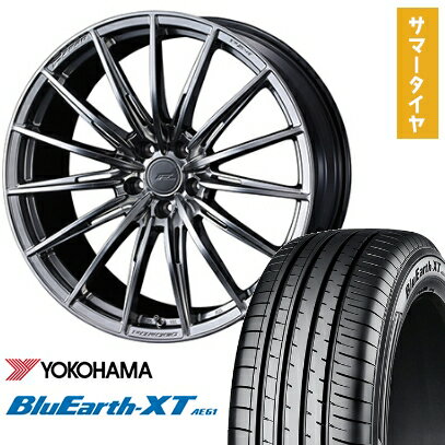 【取付対象】225/50R18 夏タイヤ ホイール4本セット YOKOHAMA ブルーアース XT AE61 (5/114車用) WEDS F-ZERO FZ-4 18インチ【送料無料】