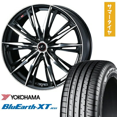 【取付対象】225/50R18 夏タイヤ ホイール4本セット YOKOHAMA ブルーアース XT AE61 (5/114車用) WEDS レオニス GX 18インチ【送料無料】