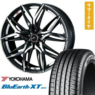 【取付対象】225/50R18 夏タイヤ ホイール4本セット YOKOHAMA ブルーアース XT AE61 (5/114車用) WEDS レオニス LM 18インチ【送料無料】