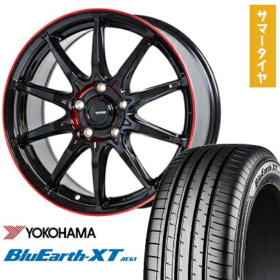【取付対象】215/60R16 夏タイヤ ホイール4本セット YOKOHAMA ブルーアース XT AE61 (5/114車用) HOT STUFF ジースピード P-05R 16インチ【送料無料】