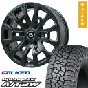 【取付対象】35X12.5R17 夏タイヤ ホイール4本セット FALKEN ワイルドピーク A/T3W(6/139車用) ビッグウエイ B-LUGNAS BRD(マットブラック) 17インチ【送料無料】