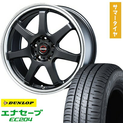 【取付対象】205/60R16 夏タイヤ ホイール4本セット DUNLOP エナセーブ EC204 (5/114車用) BLEST ユーロマジック タイプS-07 16インチ【送料無料】