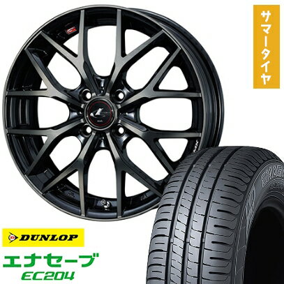 【取付対象】195/65R16 夏タイヤ ホイール4本セット ライズ/ロッキー（ガソリン） DUNLOP エナセーブ EC204 WEDS レオニス MX 16インチ【送料無料】
