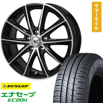 【取付対象】205/65R15 夏タイヤ ホイール4本セット DUNLOP エナセーブ EC204 (5/114車用) MONZA JPスタイル MJ01 15インチ【送料無料】