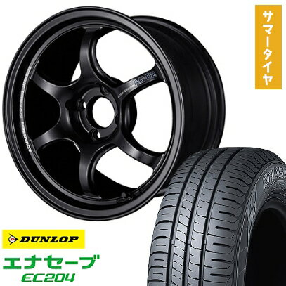 【取付対象】165/50R15 夏タイヤ ホイール4本セット エブリイワゴン DUNLOP エナセーブ EC204 YOKOHAMA アドバンレーシング RG-DII 15インチ【送料無料】