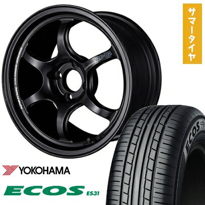 【取付対象】165/50R15 夏タイヤ ホイール4本セット エブリイワゴン YOKOHAMA エコス ES31 YOKOHAMA アドバンレーシング RG-DII 15インチ【送料無料】