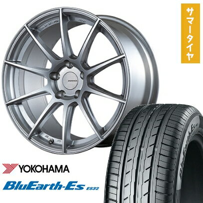 【取付対象】225/40R18 夏タイヤ ホイール4本セット YOKOHAMA ブルーアース ES32 (5/114車用) BRIDGESTONE ポテンザ SW010 18インチ【送料無料】