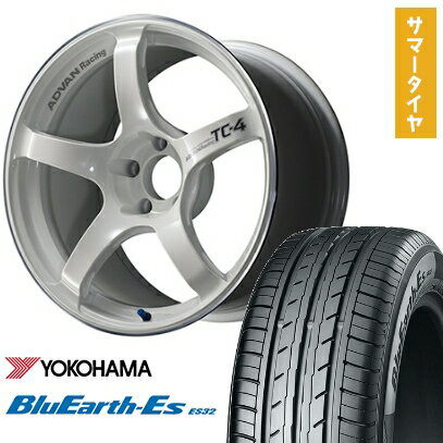 【取付対象】225/45R18 夏タイヤ ホイール4本セット YOKOHAMA ブルーアース ES32 (5/114車用) YOKOHAMA アドバンレーシング TC4 18インチ【送料無料】