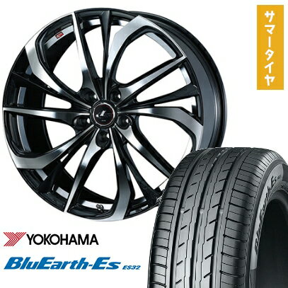 【取付対象】225/55R18 夏タイヤ ホイール4本セット YOKOHAMA ブルーアース ES32 (5/114車用) WEDS レオニス TE 18インチ【送料無料】
