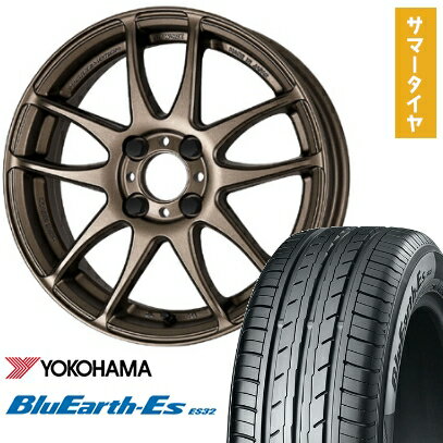【取付対象】215/50R17 夏タイヤ ホイール4本セット YOKOHAMA ブルーアース ES32 (5/114車用) WORK エモーション CR kiwami 17インチ【送料無料】