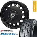 【取付対象】165/70R14 夏タイヤ ホイール4本セット YOKOHAMA ブルーアース ES32 (軽自動車用) SOLID RACING Kメタル 14インチ【送料無料】