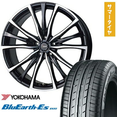 【取付対象】195/65R15 夏タイヤ ホイール4本セット YOKOHAMA ブルーアース ES32 (5/114車用) HOT STUFF クロノス CH-110 15インチ【送料無料】