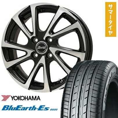 【取付対象】165/70R13 夏タイヤ ホイール4本セット YOKOHAMA ブルーアース ES32 (軽自動車用) BIGWAY B-WIN ヴェノーザ10 13インチ【送料無料】