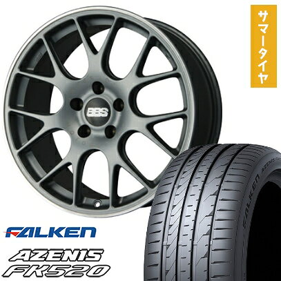 【取付対象】235/40R19 夏タイヤ ホイール4本セット FALKEN アゼニス FK520L (5/114車用) BBS GERMANY CH-R サテンチタニウム 19インチ【送料無料】