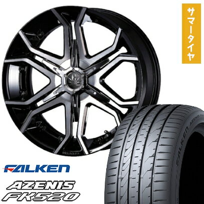 【取付対象】245/45R20 夏タイヤ ホイール4本セット FALKEN アゼニス FK520L (5/114車用) クリムソン マーテル ブルホーン 20インチ【送料無料】