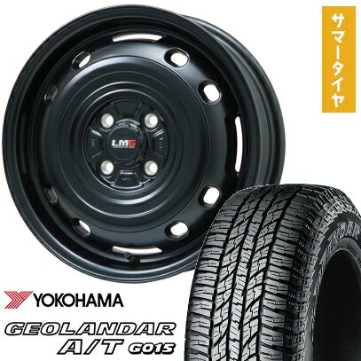 【取付対象】165/55R15 夏タイヤ ホイール4本セット N-BOX タント スペーシア YOKOHAMA ジオランダー A/T G015 RBL レアマイスター LMG OFF-STYLE 2 (マットブラック) 15インチ【送料無料】