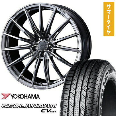 【取付対象】235/55R20 夏タイヤ ホイール4本セット YOKOHAMA ジオランダー CV G058 (5/114車用) WEDS F-ZERO FZ-4 20インチ【送料無料】