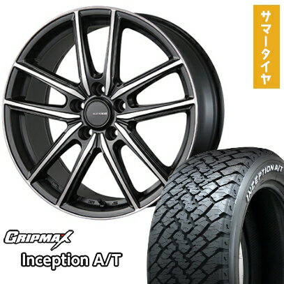 【取付対象】225/65R17 夏タイヤ ホイール4本セット GRIPMAX インセプション A/T RWL(限定) (5/114車用) BRIDGESTONE エコフォルム CRS20 17インチ【送料無料】
