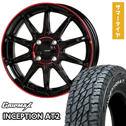 【取付対象】185/60R15 夏タイヤ ホイール4本セット (4/100車用) GRIPMAX インセプション A/TII RWL(限定) ホットスタッフ ジースピード P-05R 15インチ【送料無料】