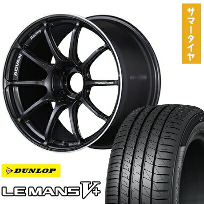 【取付対象】215/40R18 夏タイヤ ホイール4本セット DUNLOP ルマン V+(ファイブプラス) (5/100車用) YOKOHAMA アドバンレーシング RSIII 18インチ【送料無料】