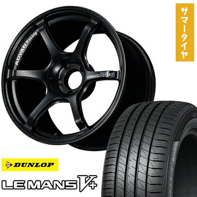 【取付対象】215/40R18 夏タイヤ ホイール4本セット DUNLOP ルマン V+(ファイブプラス) (5/100車用) YOKOHAMA アドバンレーシング RG4 18インチ【送料無料】