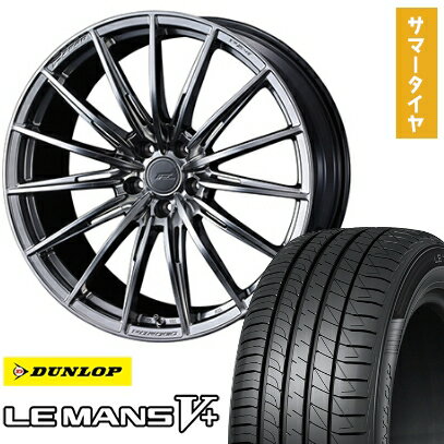【取付対象】215/40R18 夏タイヤ ホイール4本セット DUNLOP ルマン V+(ファイブプラス) (5/100車用) WEDS F-ZERO FZ-4 18インチ【送料無料】