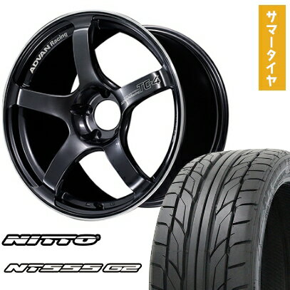 【取付対象】215/40R18 夏タイヤ ホイール4本セット NITTO NT555 G2 (5/100車用) YOKOHAMA アドバンレーシング TC4 18インチ【送料無料】