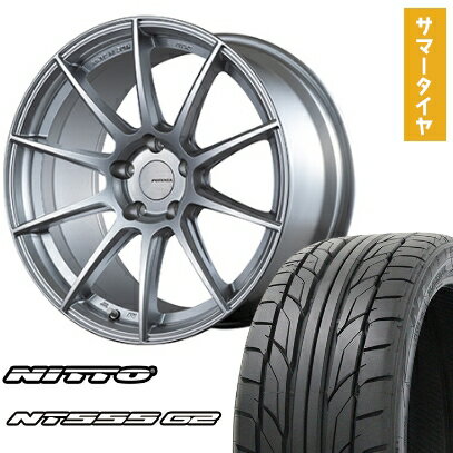 【取付対象】215/45R18 夏タイヤ ホイール4本セット NITTO NT555 G2 (5/114車用) BRIDGESTONE ポテンザ SW010 18インチ【送料無料】