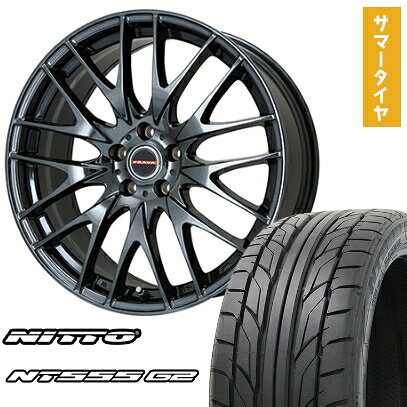 【取付対象】235/35R20 夏タイヤ ホイール4本セット NITTO NT555 G2 (5/114車用) BIGWAY LEYSEEN プラバ9M(BMC) 20インチ【送料無料】