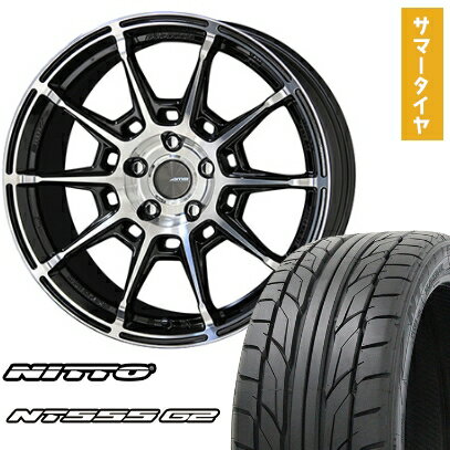 【取付対象】215/35R19 夏タイヤ ホイール4本セット NITTO NT555 G2 (5/100車用) KYOHO ガレルナ レフィーノ 19インチ【送料無料】
