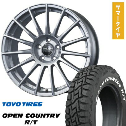 【取付対象】225/60R18 夏タイヤ ホイール4本セット TOYO OPEN COUNTRY R/T RWL/RBL (5/114車用) OZ SツーリズモLM 18インチ【送料無料】