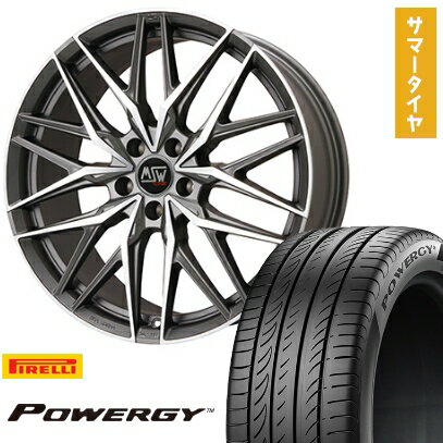 【取付対象】245/35R20 夏タイヤ ホイール4本セット PIRELLI パワジー (5/114車用) MSW by OZ Racing MSW 50(マットガンメタポリッシュ) 20インチ【送料無料】