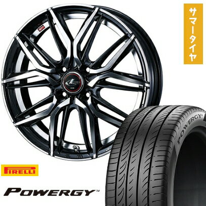 【取付対象】205/45R17 夏タイヤ ホイール4本セット PIRELLI パワジー (4/100車用) WEDS レオニス LM 17インチ【送料無料】