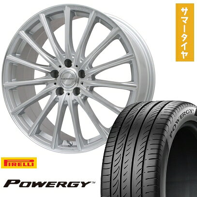 【取付対象】245/35R20 夏タイヤ ホイール4本セット PIRELLI パワジー (5/114車用) LEHRMEISTER LM-S FS15 (シルバーポリッシュ) 20インチ【送料無料】