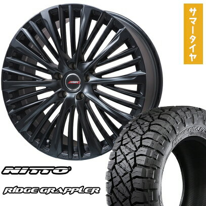 【取付対象】275/55R20 夏タイヤ ホイール4本セット ランクル300 NITTO リッジグラップラー プレミックス MER-X(マットブラック) 20インチ【送料無料】