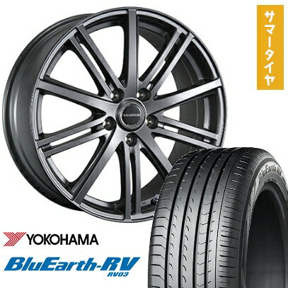 【取付対象】205/65R15 夏タイヤ ホイール4本セット YOKOHAMA ブルーアース RV-03 (5/114車用) BRIDGESTONE バルミナ BR10 15インチ【送料無料】
