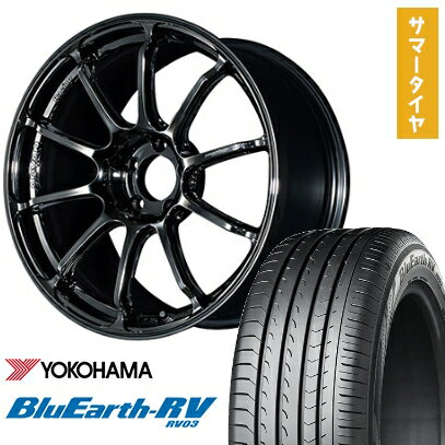 【取付対象】245/45R19 夏タイヤ ホイール4本セット YOKOHAMA ブルーアース RV-03 (5/114車用) YOKOHAMA アドバンレーシング RSIII 19インチ【送料無料】