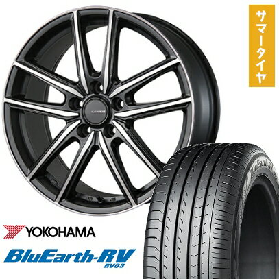 【取付対象】215/55R17 夏タイヤ ホイール4本セット YOKOHAMA ブルーアース RV-03 (5/114車用) BRIDGESTONE エコフォルム CRS20 17インチ【送料無料】