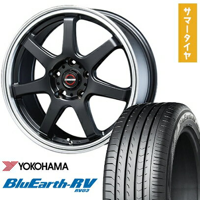 【取付対象】205/65R15 夏タイヤ ホイール4本セット YOKOHAMA ブルーアース RV-03 (5/114車用) BLEST ユーロマジック タイプS-07 15インチ【送料無料】